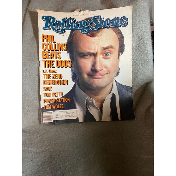 VINTAGE ROLLING STONE MAGAZINE NO. 448 1985 PHIL COLLINS TOM WOLFE‎ SADE MADONNA - Picture 1 of 5